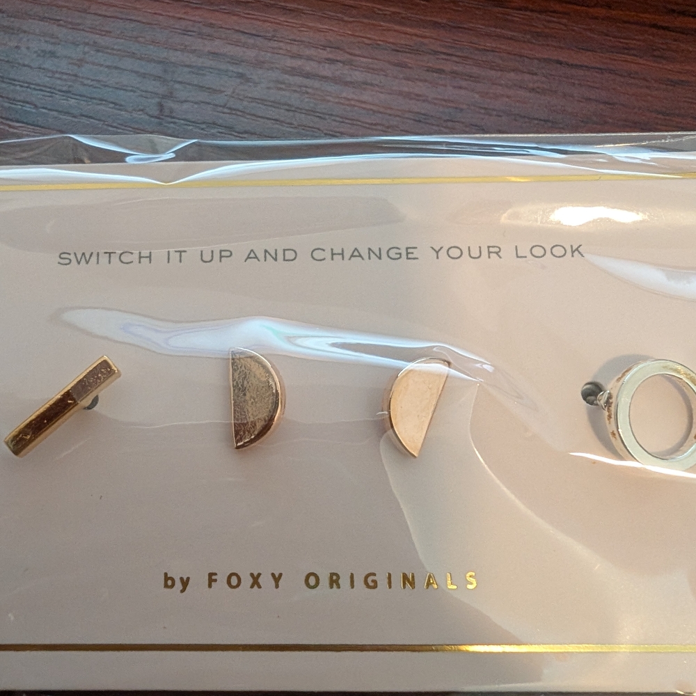 Foxy Originals Gold and Silver Toned Earrings Set - Picture 4 of 6